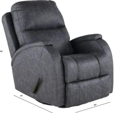 Zena Bolero Graphite Swivel Glider Recliner