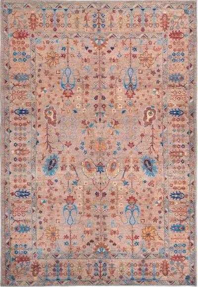 Rawlins 2 x 8 Beige Multicolor Antique Washable Runner Rug