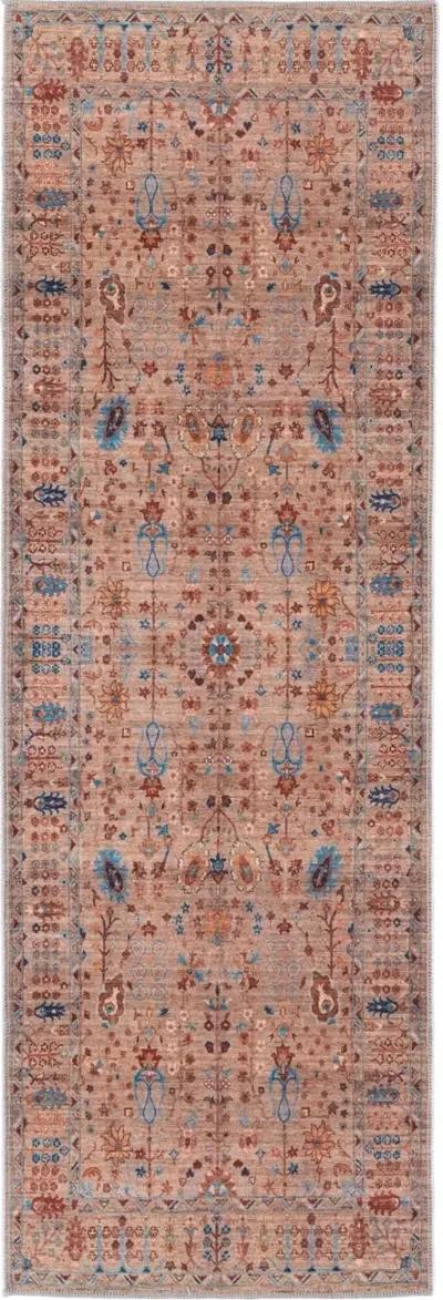 Rawlins 2 x 8 Beige Multicolor Antique Washable Runner Rug