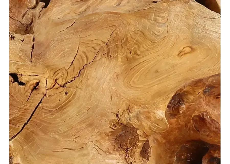 Rustic Natural Teak Root Bar Table