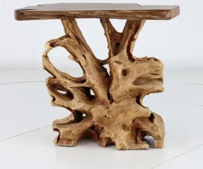 Rustic Natural Teak Root Bar Table