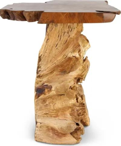 Rustic Natural Teak Root Bar Table