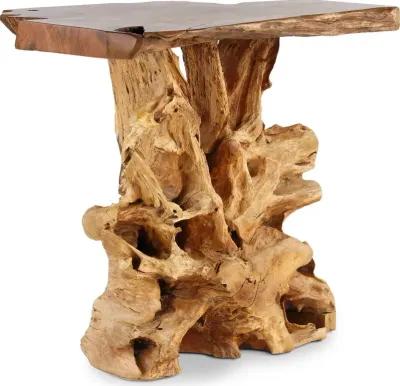 Rustic Natural Teak Root Bar Table