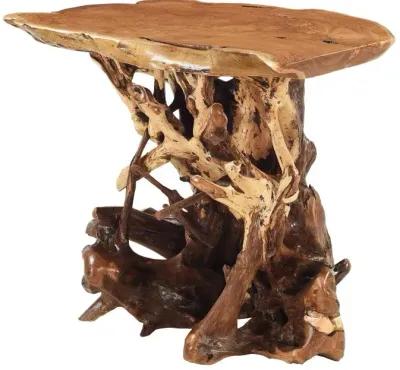 Rustic Natural Teak Root Bar Table