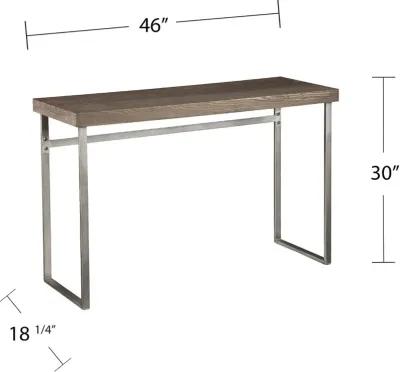 Nolan Brown & Silver Console Table