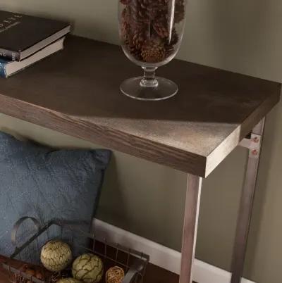 Nolan Brown & Silver Console Table