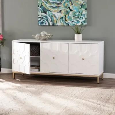 Gramdlynn White Three-Door Accent Cabinet