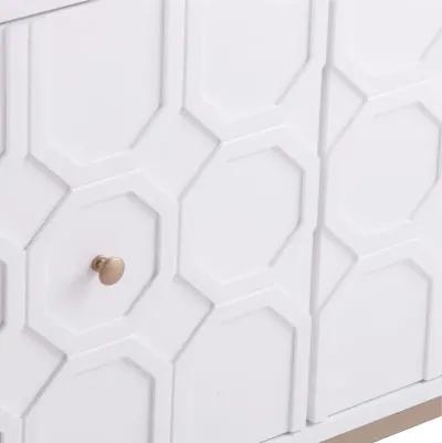 Gramdlynn White Three-Door Accent Cabinet