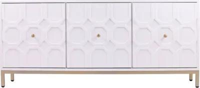 Gramdlynn White Three-Door Accent Cabinet