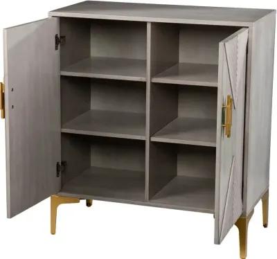 Lantara Gray Modern Storage Cabinet