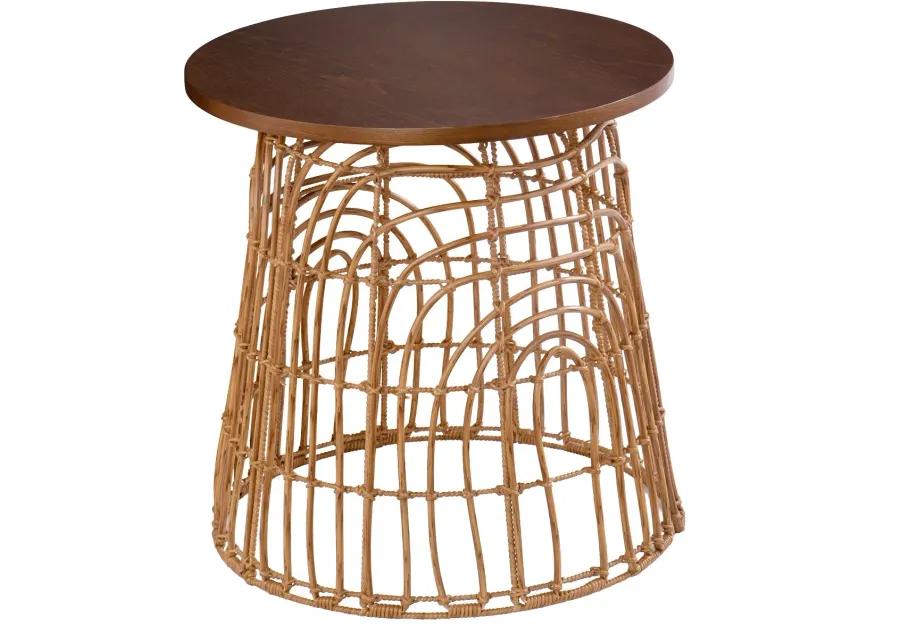 Weaverdon Round Bohemian Accent Table