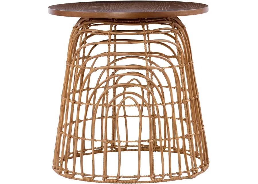 Weaverdon Round Bohemian Accent Table