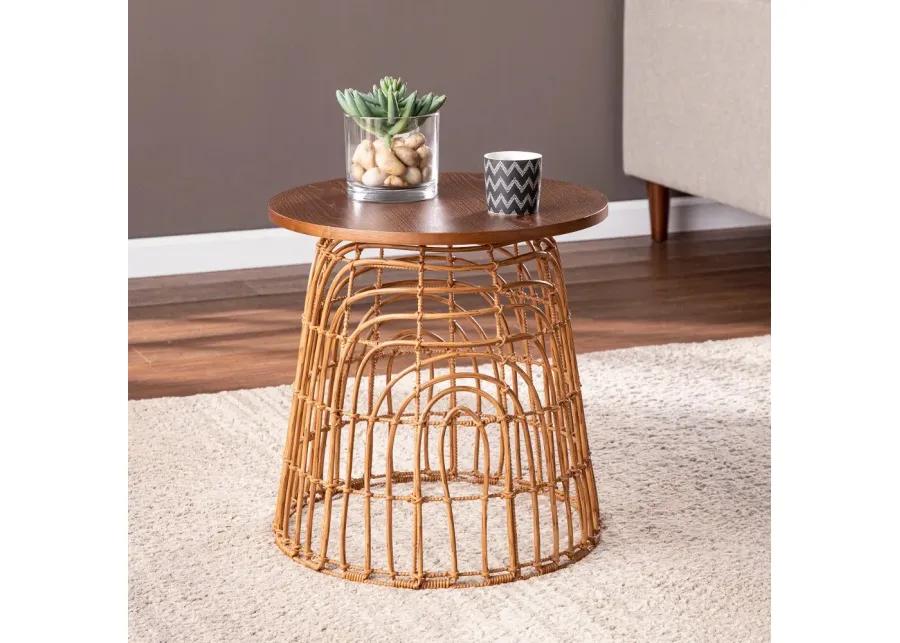 Weaverdon Round Bohemian Accent Table