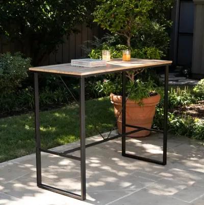 Venallo Indoor/Outdoor Light Brown Pub Table