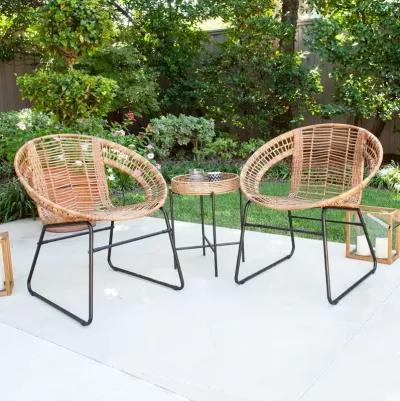 Alandhra Indoor/Outdoor 3pc Bistro Set