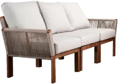 Brendina Natural & White 4 Piece Outdoor Seating Set