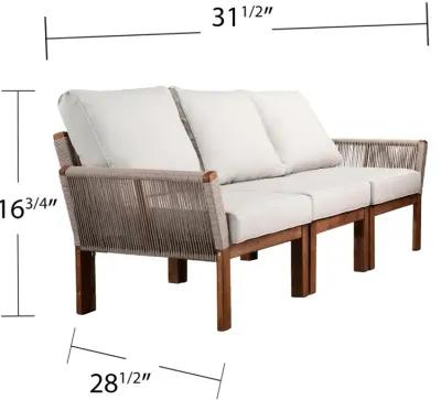 Brendina Natural & White 4 Piece Outdoor Seating Set