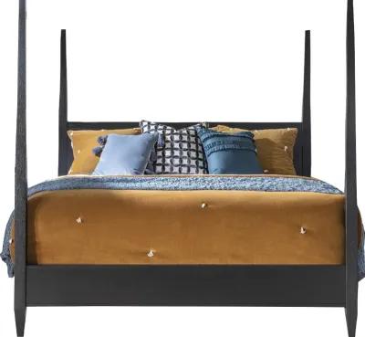 Monticello Black Queen Poster Bed