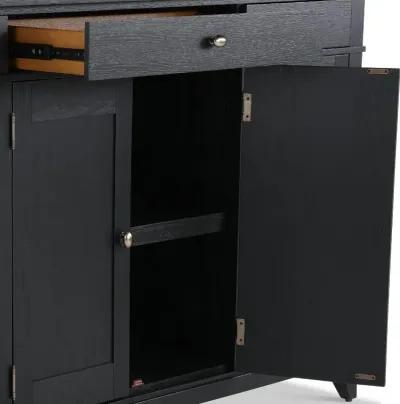 Macon Black Credenza