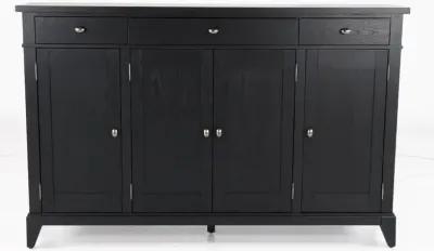 Macon Black Credenza