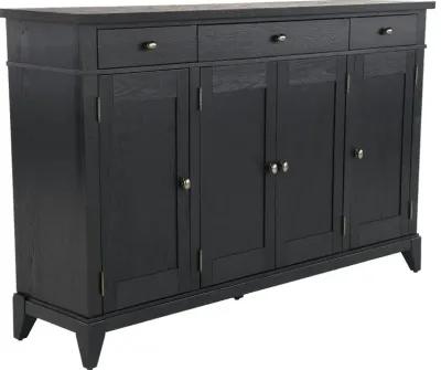 Macon Black Credenza