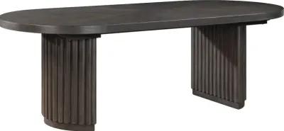 Macy Dark Brown Oval Dining Table