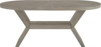 Elliston Weathered Gray Oval Dining Table