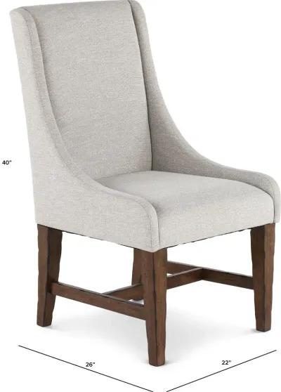 Villa Beige Upholstered Dining Chair