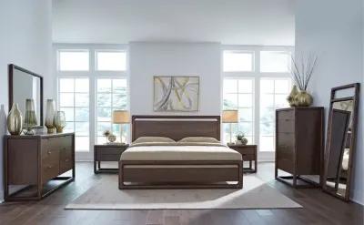 Sol Brown King Platform Bed