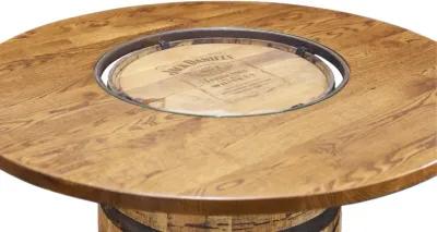 Whiskey Barrel Oak Counter Height Dining Table