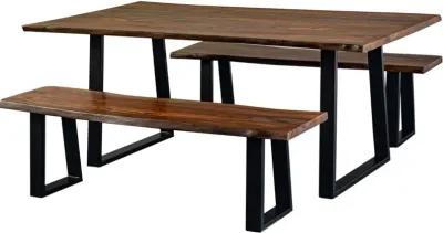 Manzanita Natural Wood and Iron 82 Inch Dining Table