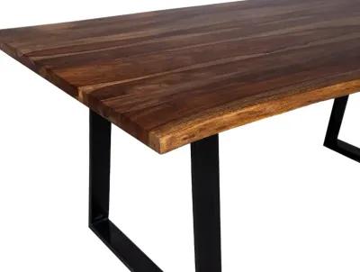 Manzanita Natural Wood and Iron 82 Inch Dining Table