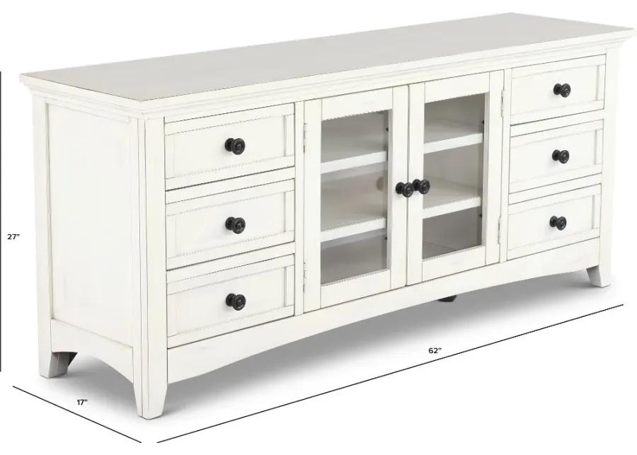 Marlo Marble White 62" TV Stand