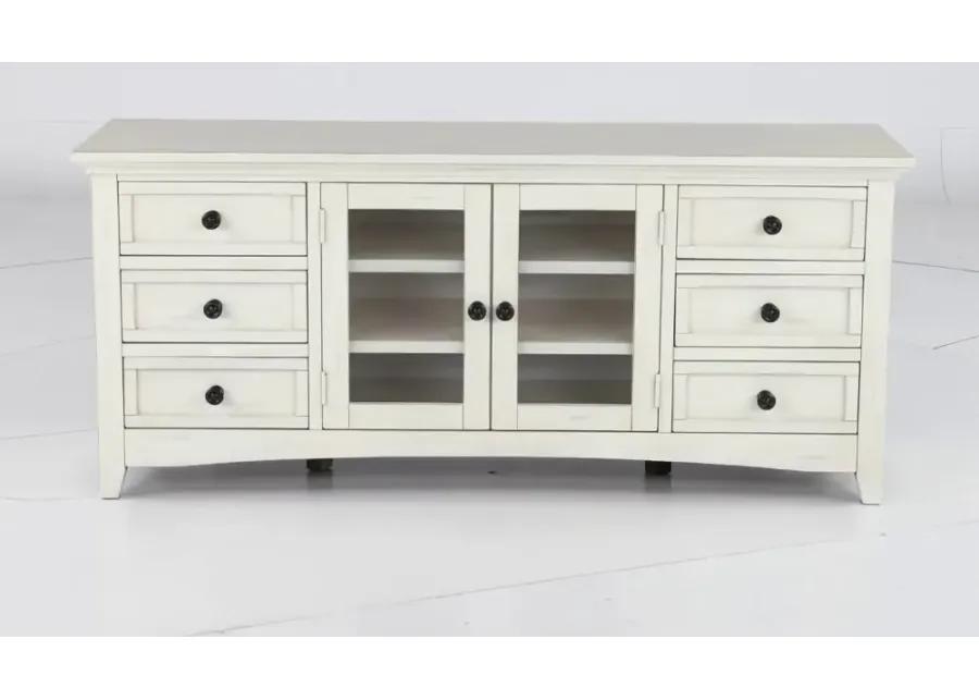 Marlo Marble White 62" TV Stand