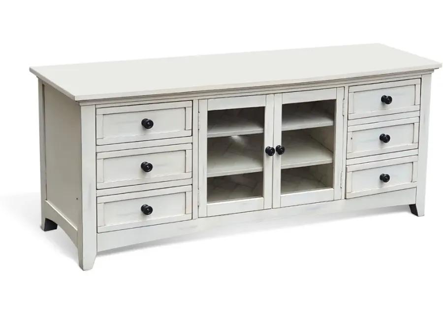 Marlo Marble White 62" TV Stand