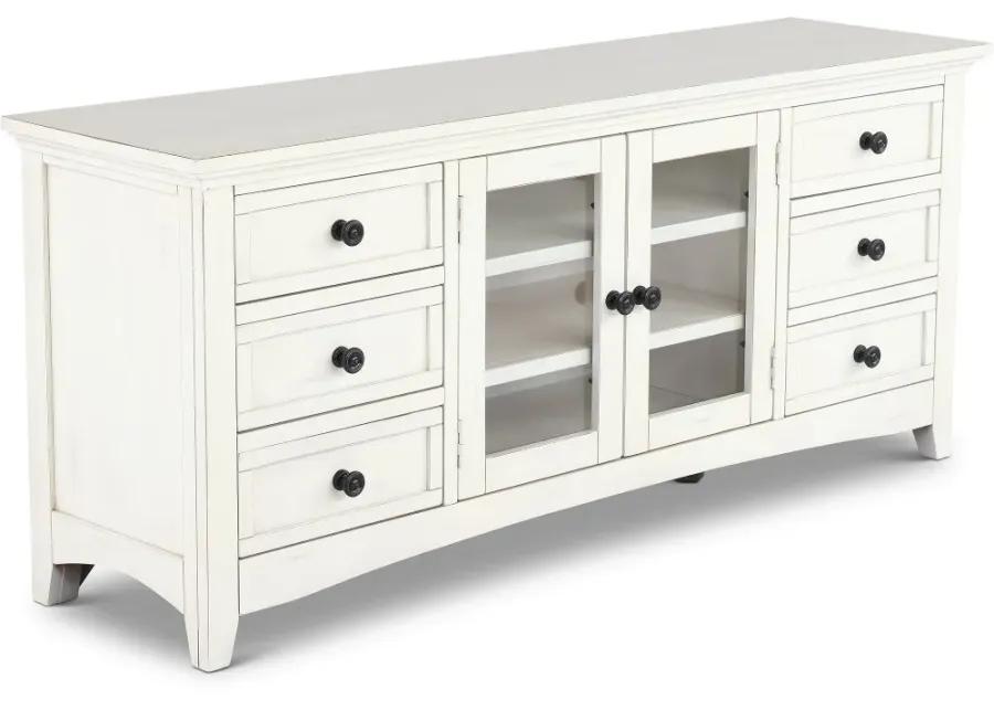 Marlo Marble White 62" TV Stand