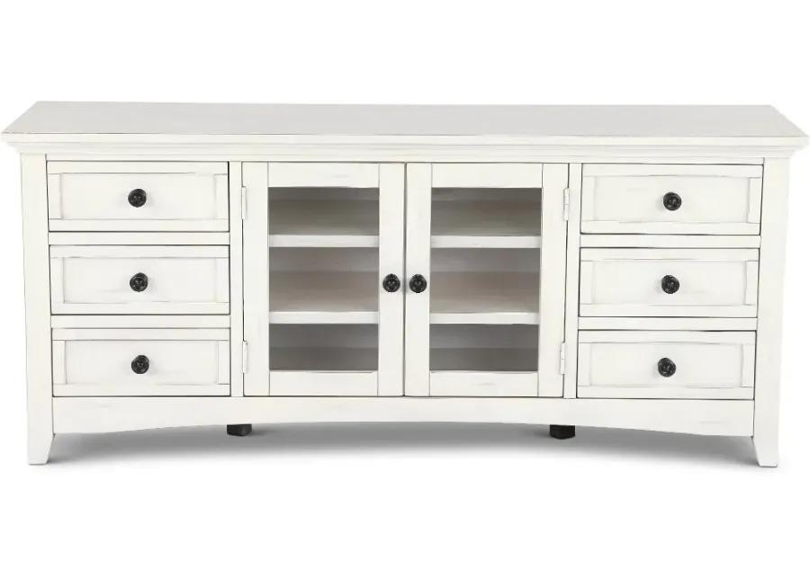 Marlo Marble White 62" TV Stand