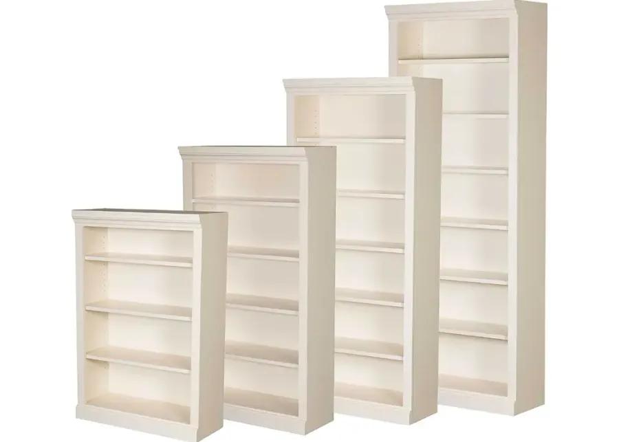 Jackson White Wash 48 Inch Bookcase