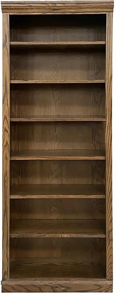 Jackson Rustic Oak 84 Inch Bookcase