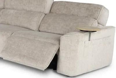 Alora Fossil White 6-Piece Power Reclining Sectional