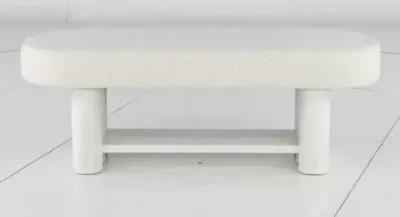 Geneva White Bed Bench