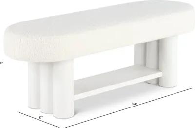 Geneva White Bed Bench