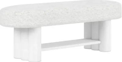 Geneva White Bed Bench