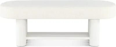 Geneva White Bed Bench