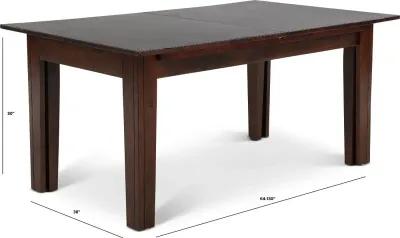 Kona Dark Brown Expandable Dining Table