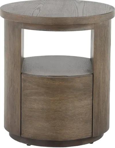 Bosley Porpoise Brown End Table