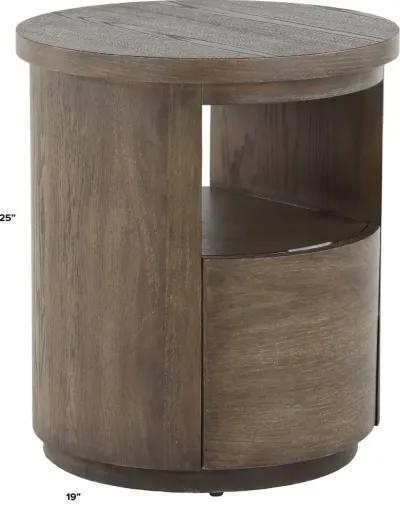 Bosley Porpoise Brown End Table