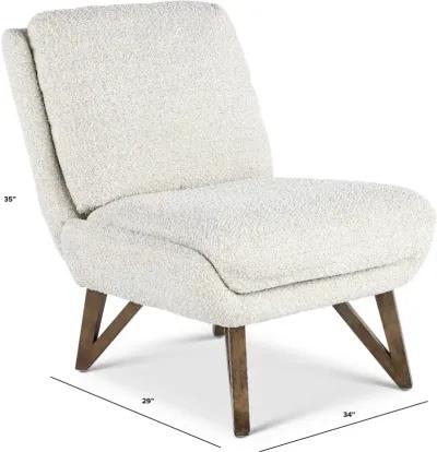 Emerson White Accent Chair