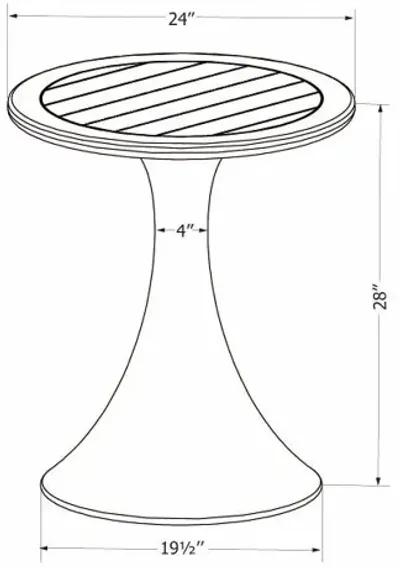 Dalya Sage Green Outdoor Bistro Table - South Shore