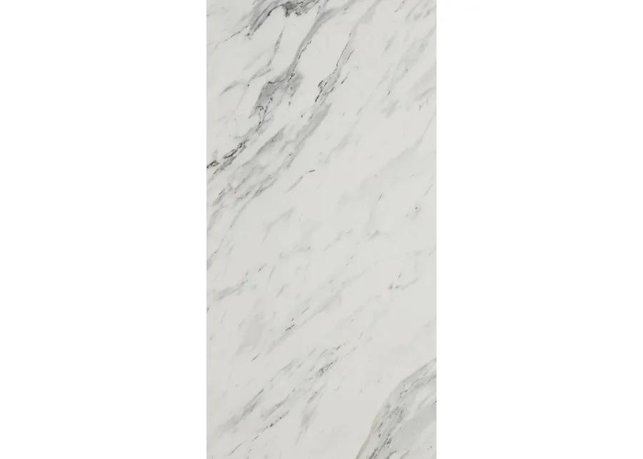 Myro White Marble and White Pantry Cabinet - South Shore